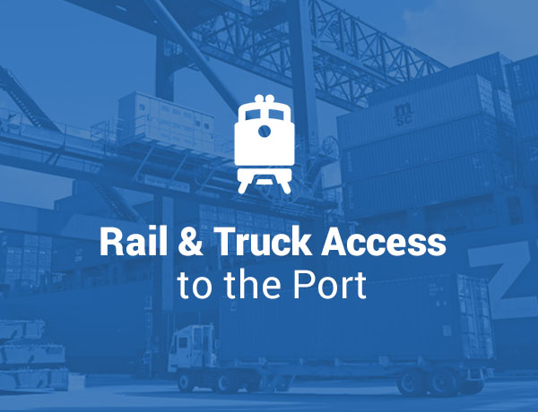 Rail and Truck Access to the Port