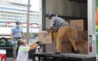 Port Tampa Bay donates more than 1,000 rolls of toilet paper to Feeding Tampa Bay